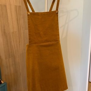 Zara trafaluc corduroy pinafore dress jumper M